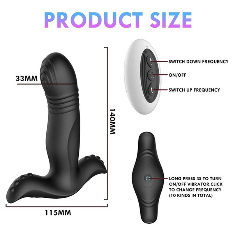 Vibrador de impulso anal