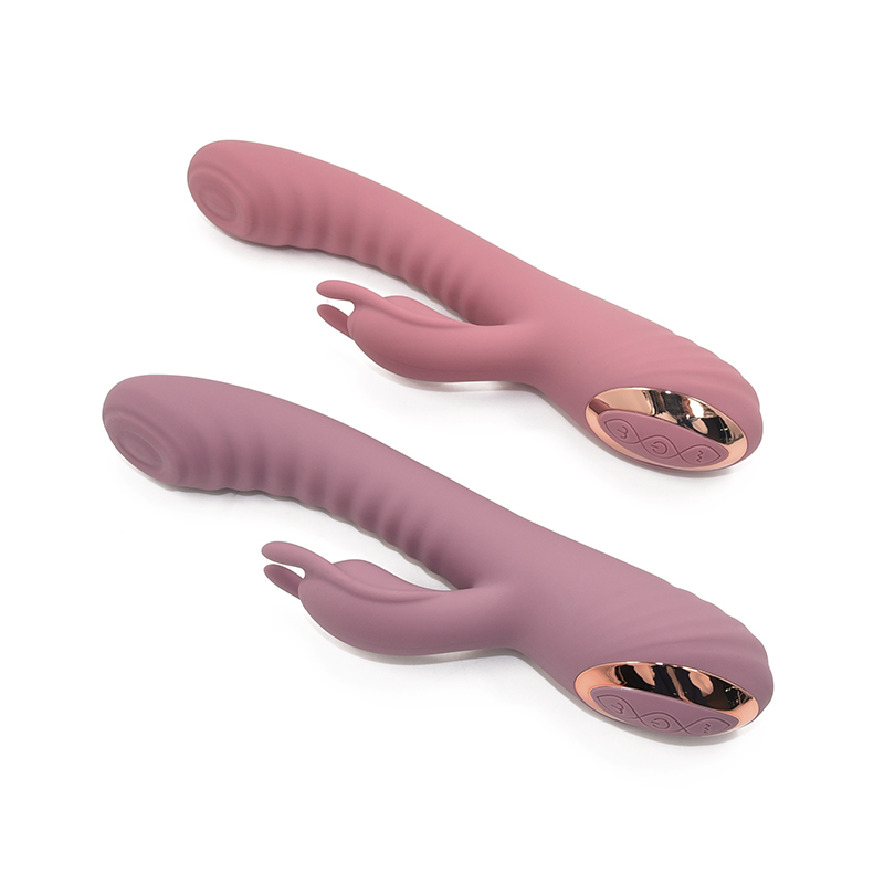 Brinquedo adulto de fabricação de silicone de corpo seguro, motor poderoso e elegante, em vibrador de coelho a granel.