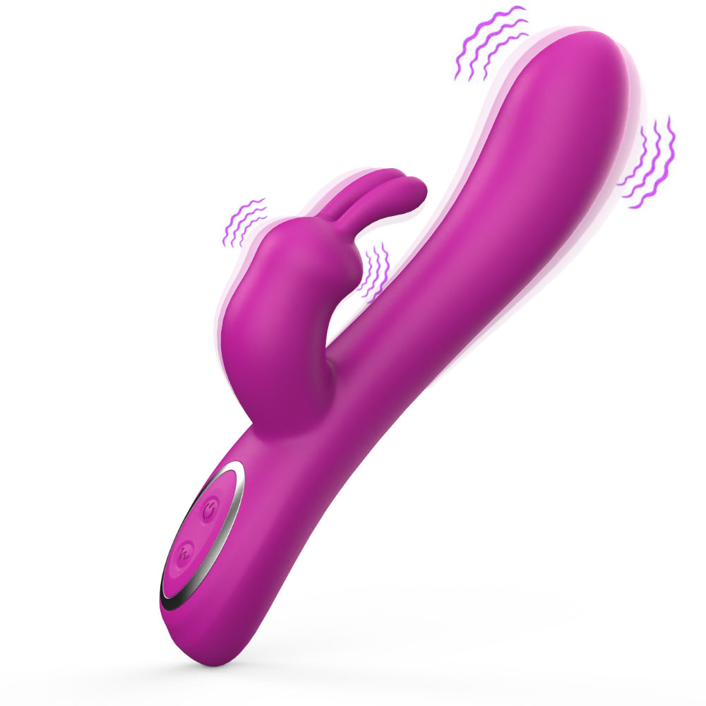 Vibrador de ponto G de cabeça de coelho para iniciantes Estimulador de clitóris Dildo Vibrador USB Produtos para adultos vibradores