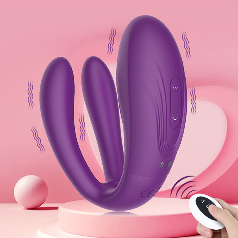 Vibrador de clítoris vagina controle remoto em roxo