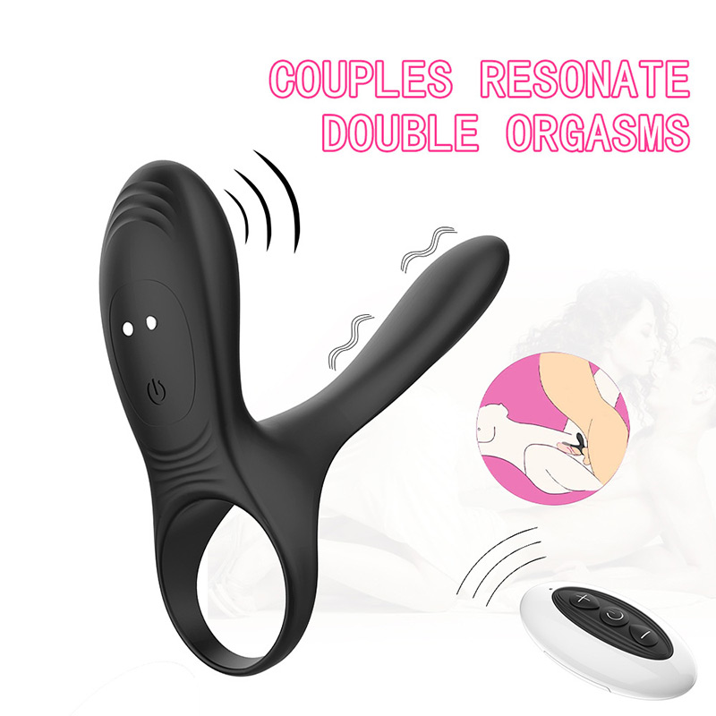 Vibrador de anel peniano único para casal