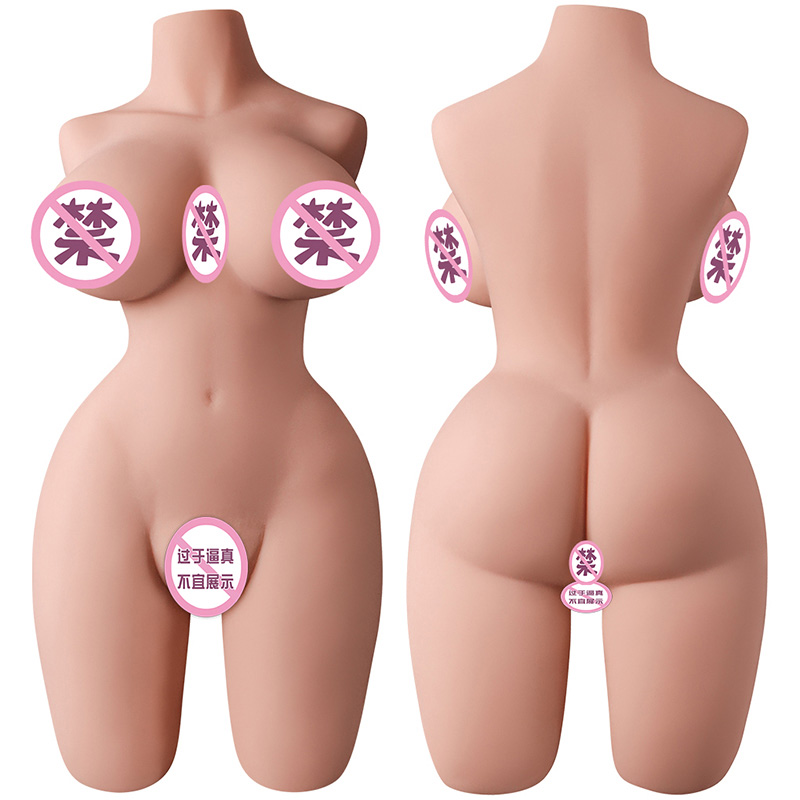 Boneca sexual de trombeta para namorada de ioga para masturbador masculino, bonecas sexuais de torso feminino realistas com seios grandes